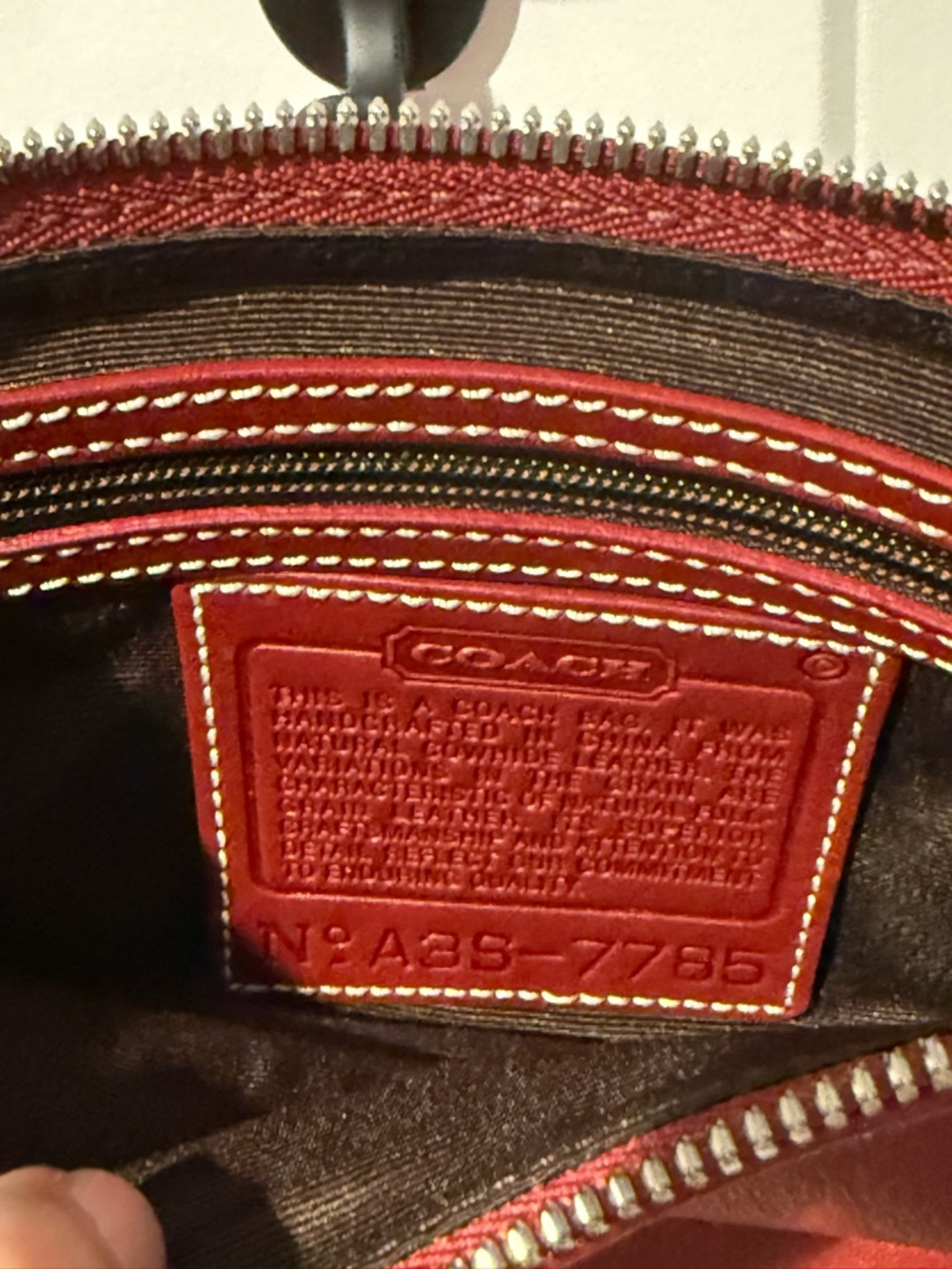 Coach Vintage Leather Hampton Purse Handbag No. A3S-7785 in excellent condition - Picture 7 of 10
